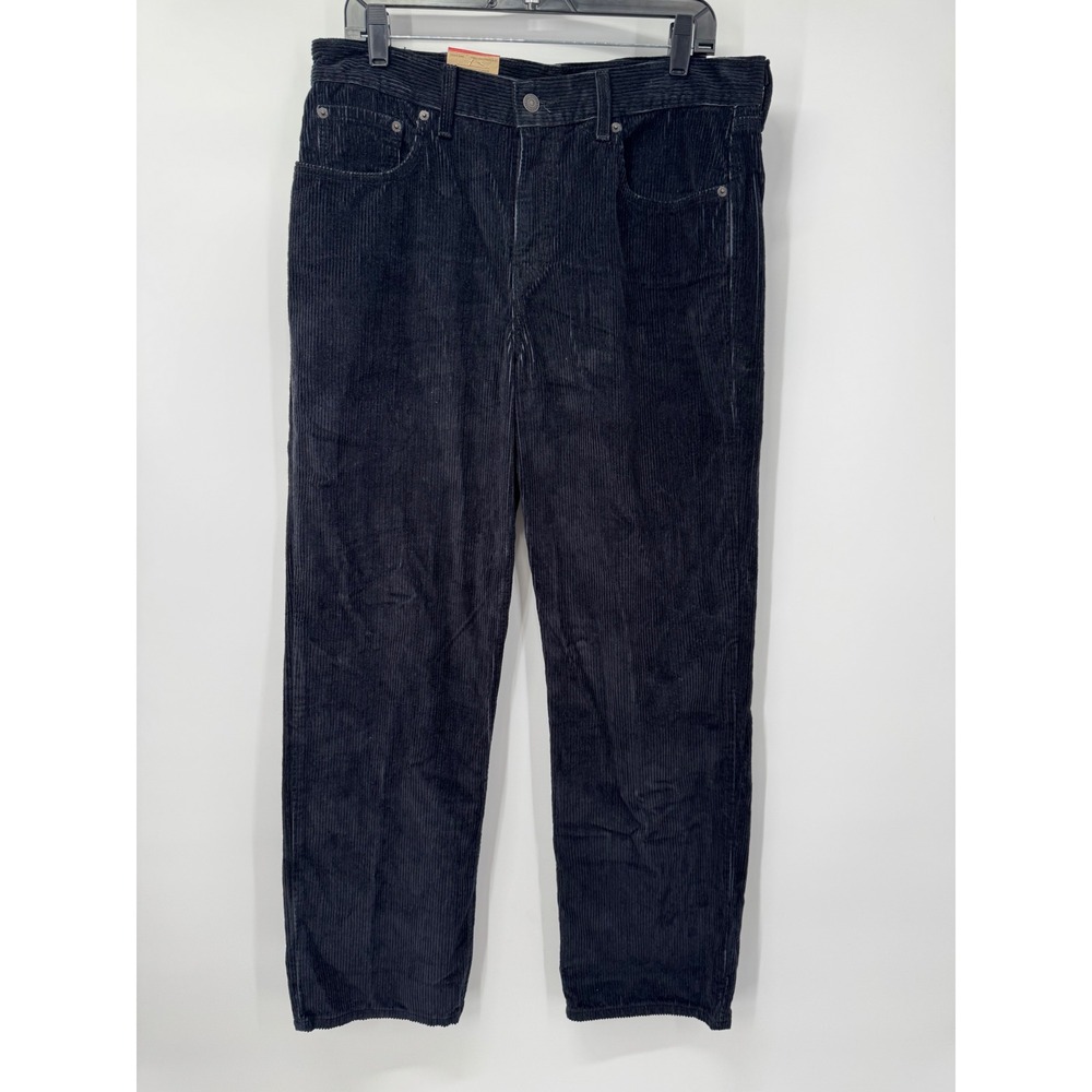 Levi's Low Pro Corduroy Pants Mens 31x30 Black‎ Straight Leg Mid Rise Jeans